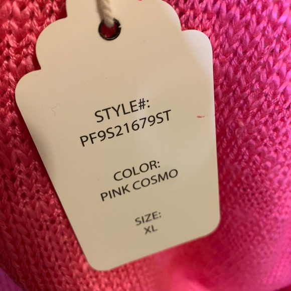 Pink Scoop Neck Knit Sweater PINK ROSE XL - Picture 16 of 16